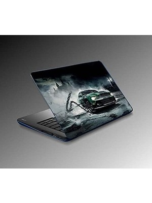 Prime Laptop Notebook Pc Kaplama Etiketi Yeşil Araba