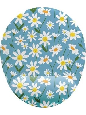 Prime Papatya Desenli Bilek Destekli Mouse Pad
