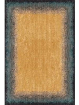 Mistina Kadife Kaymaz Pamuk Tabanlı Yıkanabilir Antibakteriyel Salon Halısı 100X150