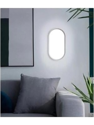 Balkon Lambası Teras Lambası  15W Beyaz Duvar Lambası Beyaz Işık Banyo Lambası Tavan Lambası (Beyaz)