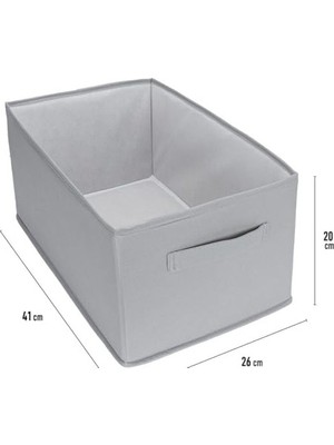24X41X20 cm Bez Kutu Pantolon Organizeri Dolap Içi Düzenleyici, Çamaşır Organizer, Içi Pantolon Saklama Kutusu, Katlanabilir Dolap Organizer Sepeti