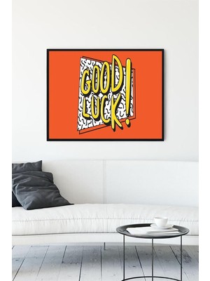 (PSTER12599) Şans Good Luck Girişimcilik Çerçeveli Tablo (30 x 40CM)