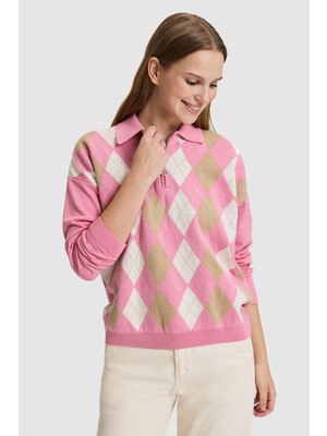 U.S. Polo Assn. Kadın Pembe Kazak 50327461-VR041