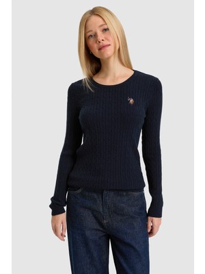 U.S. Polo Assn. Kadın Lacivert Basic Kazak 50331602-VR033