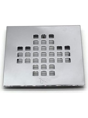 Westbrass 5 cm Pirinç Duş Tahliyesi, 4-1/4 Inç Kare Kapak, Cilalı Krom, D206BS-26
