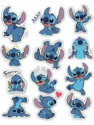 Lilo And Stitch Temalı Laptop Telefon Tablet Seti