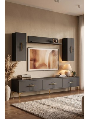 Ceneyra TVR1815A Ida Tv Ünitesi Takımı Antrasit 180CM