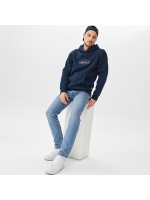 Huf City Lights Erkek Lacivert Hoodie