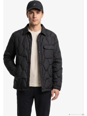 Nautica Erkek Siyah Su Itici Mont
