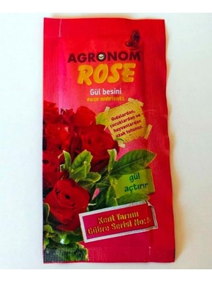 Agronom Rose Gül Besin Takviyesi, Güller Için Özel Gübre Katkısı, Canlı Renk ve Uzun Ömürlü Çiçeklenme Sağlayan Formül