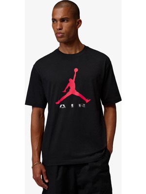 Jordan Brooklyn Gfx Ss Crew Erkek Siyah T-Shirt