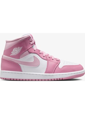 Jordan Air Jordan 1 Mid Kadın Pembe Spor Ayakkabı