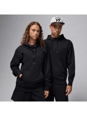 Jordan Flight Fleece Pullover Erkek Siyah Hoodie