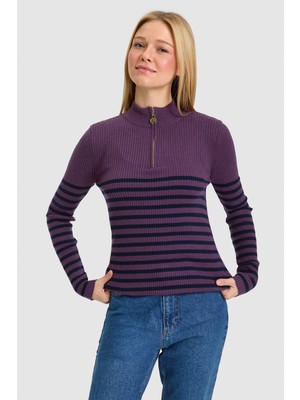 U.S. Polo Assn. Kadın Mürdüm Kazak 50327465-VR074