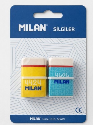 Milan Soft Sentetik Kauçuk Flexible Blister Silgi 2'li