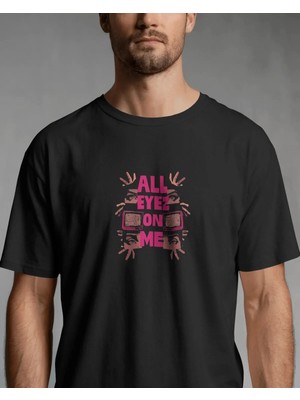 Buzagi Unisex Tişört All Eyez On Me Siyah