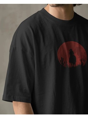 Buzagi Unisex Tişört Red Dead Redemption Siyah