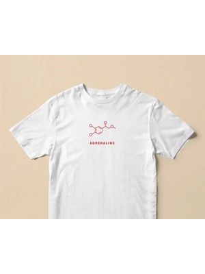 Buzagi Unisex Tişört Adrenaline Beyaz