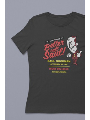 Buzagi Unisex Tişört Better Call Saul Siyah