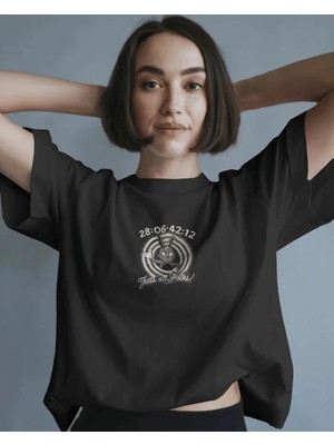Buzagi Unisex Oversize Tişört Donnie Darko Siyah