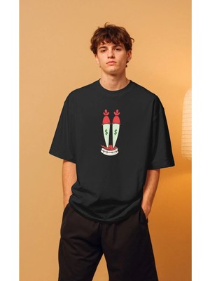 Buzagi Unisex Oversize Tişört Mr Krabs Spongebob Squarepants