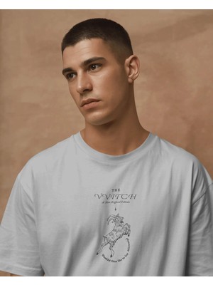 Buzagi Unisex Tişört The Vvitch Beyaz