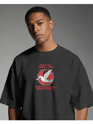 Buzagi Unisex Tişört Time To Turn Hope