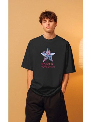 Buzagi Unisex Oversize Tişört Bojack Horseman