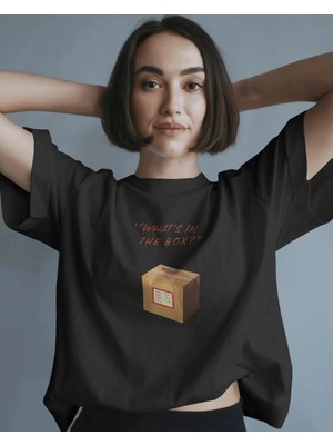 Buzagi Unisex Oversize Tişört SE7EN Siyah
