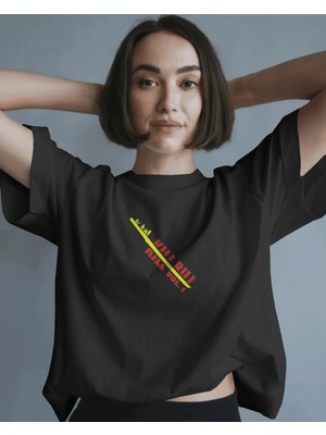 Buzagi Unisex Oversize Tişört Kill Bill Siyah