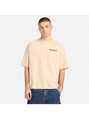 Timberland Outdoor Photo Back Graphic Erkek Gri T-Shirt.-