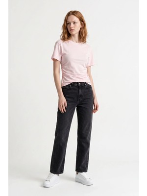 Hakke Yanı Büzgülü Basic Bluz