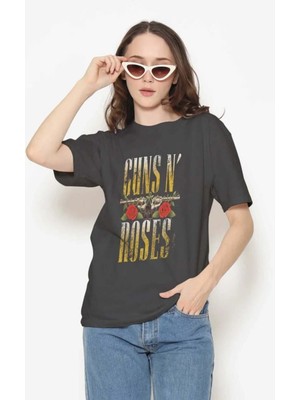 Buzagi Unisex Tişört Guns N' Roses Siyah