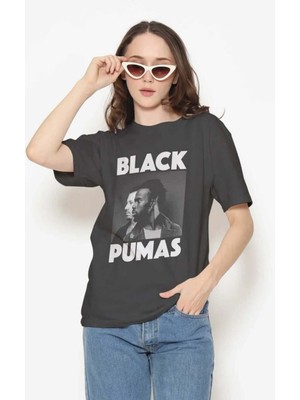 Buzagi Unisex Tişört Black Pumas Siyah
