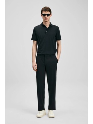 Lufian Lufıan Calep Smart Erkek Slim Fit Esnek Chino Pantolon Siyah
