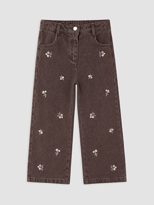 Lcw Lc Waikiki Nakışlı Kız Çocuk Jean Pantolon