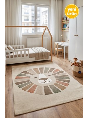Serenza Living Serenza Home Living Tiny Tales 0A416A Yumuşak Dokulu Çocuk Odası Halısı 120 x 120 cm