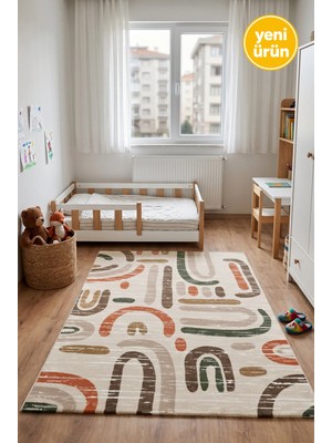 Serenza Living Serenza Home Living Tiny Tales 0A414A Yumuşak Dokulu Çocuk Odası Halısı 120 x 120 cm