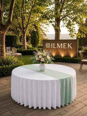 İlmek Açık Mint Premium Runner - Restoran, Otel, Düğün Salonu ve Organizasyonlar için