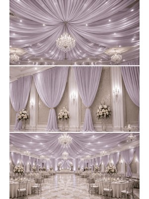 İlmek Süsleme Kumaşı Lavanta 320CM - Restoran, Otel, Düğün Salonu ve Organizasyonlar için
