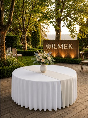 İlmek Krem Premium Runner - Restoran, Otel, Düğün Salonu ve Organizasyonlar için