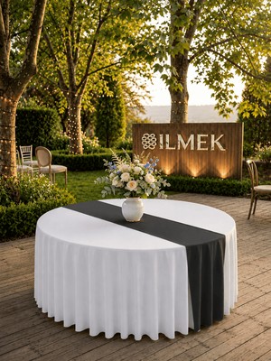 İlmek Siyah Premium Runner - Restoran, Otel, Düğün Salonu ve Organizasyonlar için
