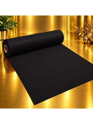 Kuzey Oyuncak Vıp 15 Metre Siyah Tela Kumaş Siyah Elyaf Kumaş Avm Noel Yılbaşı Süsleme Kumaşı 70 cm Genişliğinde