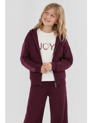 Nk Kids Kız Çocuk 8-14 Yaş Joy Desenli Uzunkol T-Shirt Ekru