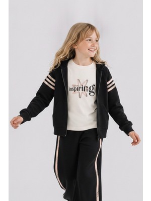 Nk Kids Kız Çocuk 8-14 Yaş Inspring Baskılı Uzunkol Body Ekru