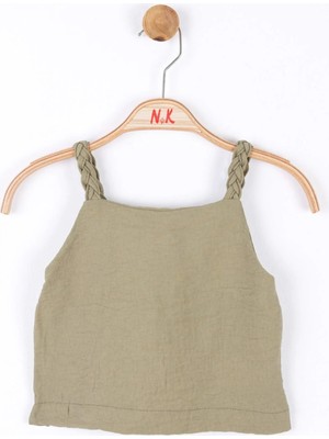 Nk Kids Kız Çocuk Örgü Ip Askılı Crop 36340 Haki