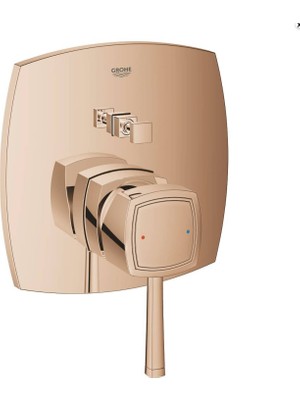 Grohe - Grandera Ankastre Banyoduş Bataryası Dış Seti 2 Yollu Yönlendiricili Warm Sunset - Outlet - G24068DA0-