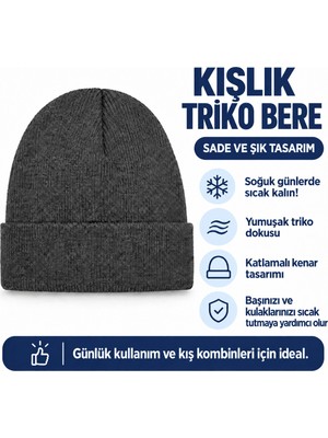 Moda Nokta Bere Triko Şapka