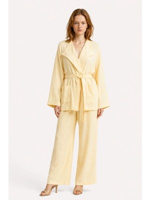 Hakke Oversize kesim blazer ceketli ikili takım