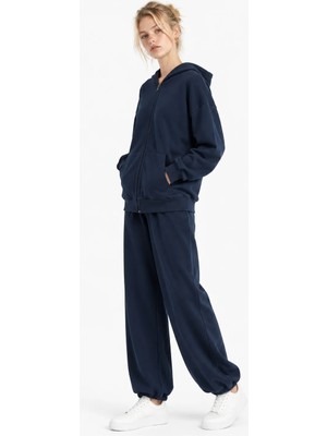 Hakke Oversize Fermuarlı Alt Üst Takım